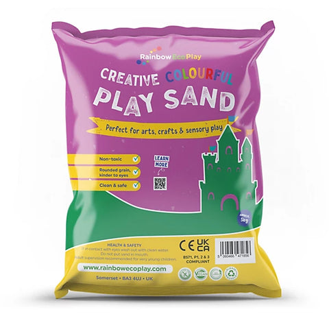 Colourful Play Sand, 5KG Green Learning SPACE