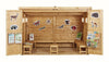 Community Cabin Benches - 6 Wooden Benches & 1 Stool-Children's Wooden Seating,Cosy Direct,Cosy Outdoor,Outdoor Classroom,Seating-Learning SPACE