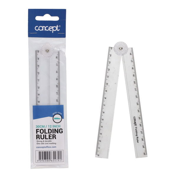 Concept 30cm Folding Ruler, Stationery Learning SPACE