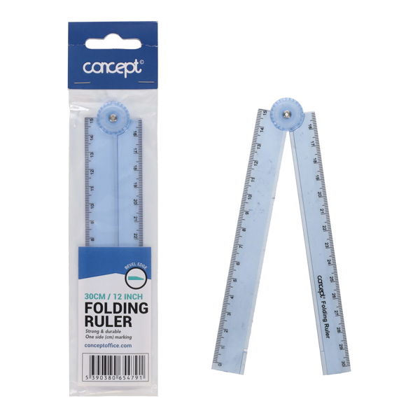 Concept 30cm Folding Ruler, Stationery Learning SPACE