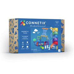 Connetix Rainbow Ball Run Expansion Pack – 66 Piece Set, Learning SPACE