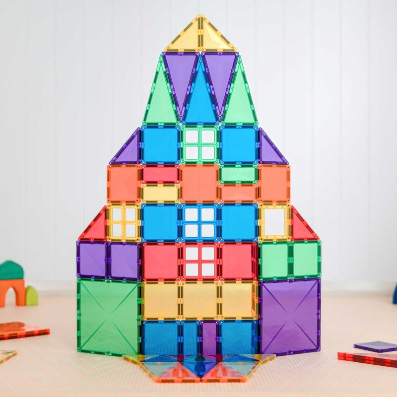 Connetix Rainbow Creative Pack – 102 Piece Set, Learning SPACE