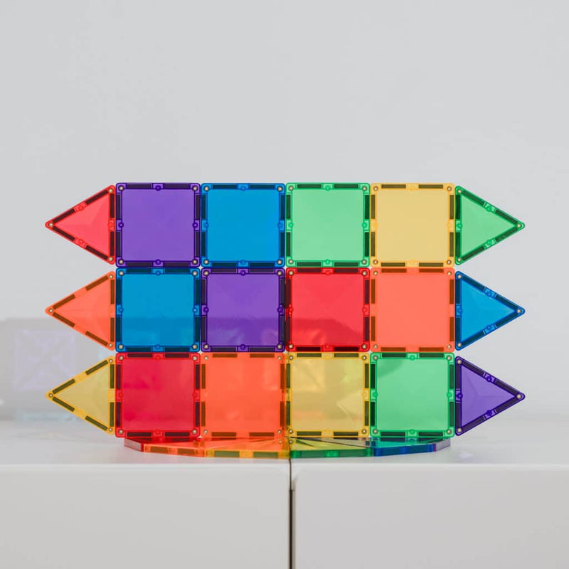 Connetix Rainbow Mini Pack – 24 Piece Set, Learning SPACE