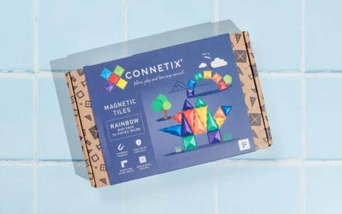 Connetix Rainbow Mini Pack – 24 Piece Set-Christmas 2024,Connetix Tiles,Engineering & Construction,Fine Motor Skills,Gifts For 3-5 Years Old,S.T.E.M-Learning SPACE