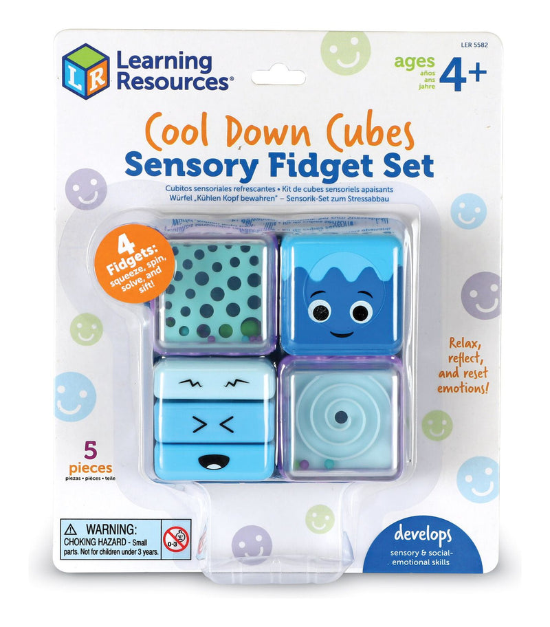 Cool Down Sensory Cubes Sensory Fidget Set, Learning SPACE