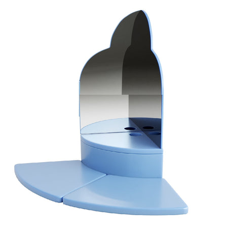 Corner Plinth with Mirrors and Floor Mats-Bubble Tube Accessories,Floor Padding,homebt,Learning SPACE,Plinths,Sensory Room Furniture,Soft Play Sets-Cloud Shape-CORNER2-Learning SPACE