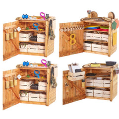 Cosy Shedlet Set (4Pk)-Cosy Direct,Cosy Outdoor,Cupboards,Cupboards With Doors,Sheds,Wellbeing Furniture-Learning SPACE