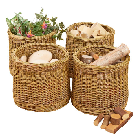 Cosy Super Strong Wicker Seat & Storage (4Pk), Learning SPACE