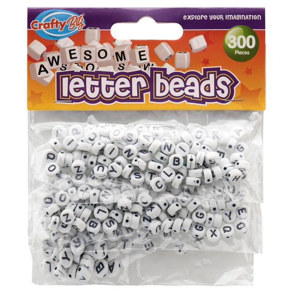 Crafty Bitz - 300 Letter Beads, Learning SPACE