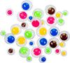 Crafty Bitz Assorted Self Adhesive Googly Eyes - 200, Learning SPACE