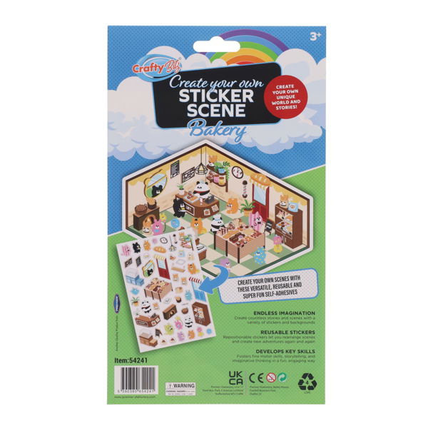 Crafty Bitz Create Your Own Sticker Scene, Decorative Stickers Learning SPACE