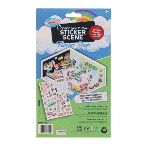 Crafty Bitz Create Your Own Sticker Scene, Decorative Stickers Learning SPACE