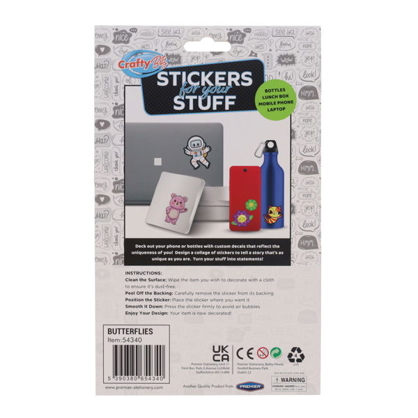 Crafty Bitz Stickers For Your Stuff, Decorative Stickers Learning SPACE