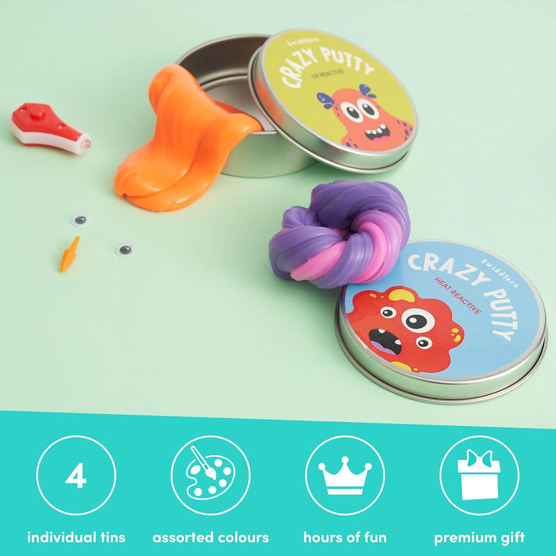 Crazy Colour Changing Putty 4 pack, Learning SPACE