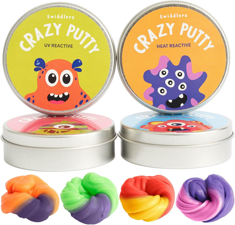 Crazy Colour Changing Putty 4 pack, Learning SPACE