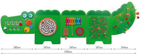 Crocodile Activity Wall Panel Toy-Musical Toys-Additional Need,Best Seller,Down Syndrome,Fine Motor Skills,Gross Motor and Balance Skills,Helps With,Lacing,Maths,Neuro Diversity,Nursery,Primary Maths,SCOTEXCEL,Sensory Wall Panels & Accessories,Shape & Space & Measure,Sound,Stock,Strength & Co-Ordination,Tactile Toys & Books,Tracking & Bead Frames,Viga Activity Wall Panel-Learning SPACE