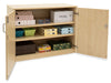 Cupboard with 2 Adjustable Shelves - Bubble Gum Range-Cupboards,Cupboards With Doors,Dropship,Wellbeing Furniture-Maple-MAP750C-Learning SPACE