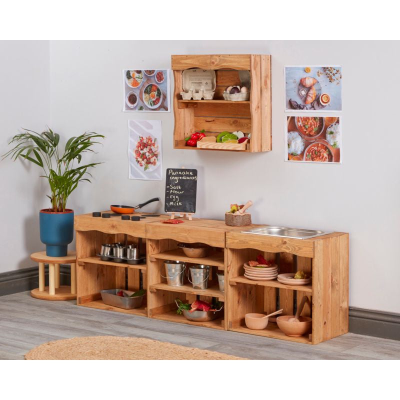 Curiosity Farm House Crate Kitchen, Learning SPACE