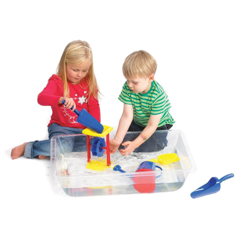 Desk Top Water Tray Stand with Clear Water Activity Tray, Learning SPACE