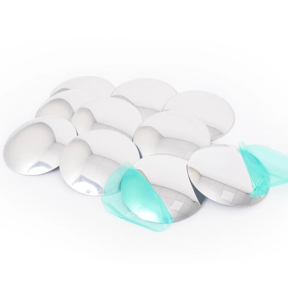 Double Sided Plastic Mirror Concave/convex Pack of 10, Learning SPACE