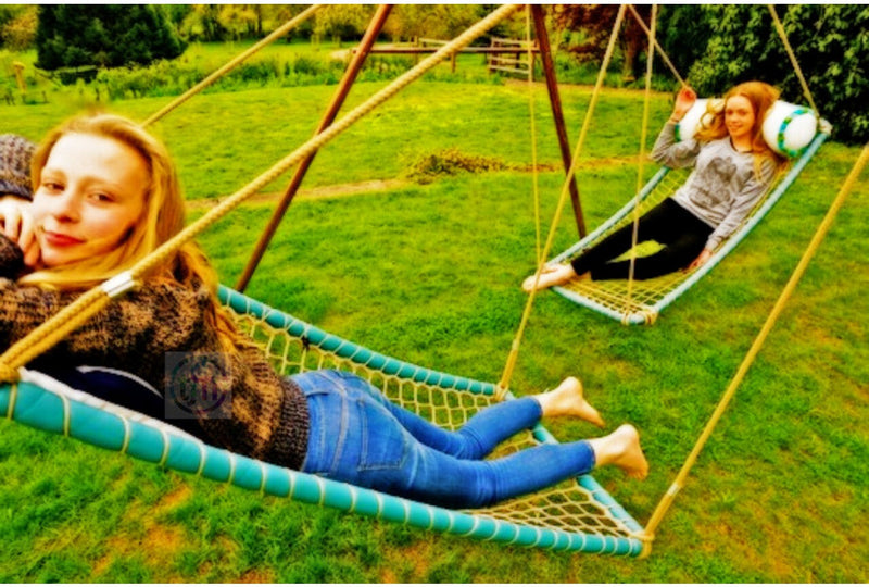Double Swing Frame - EN1176 Certified - Suitable for Schools, Learning SPACE