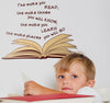 Dr Seuss Reading Quote Sticker, Learning SPACE