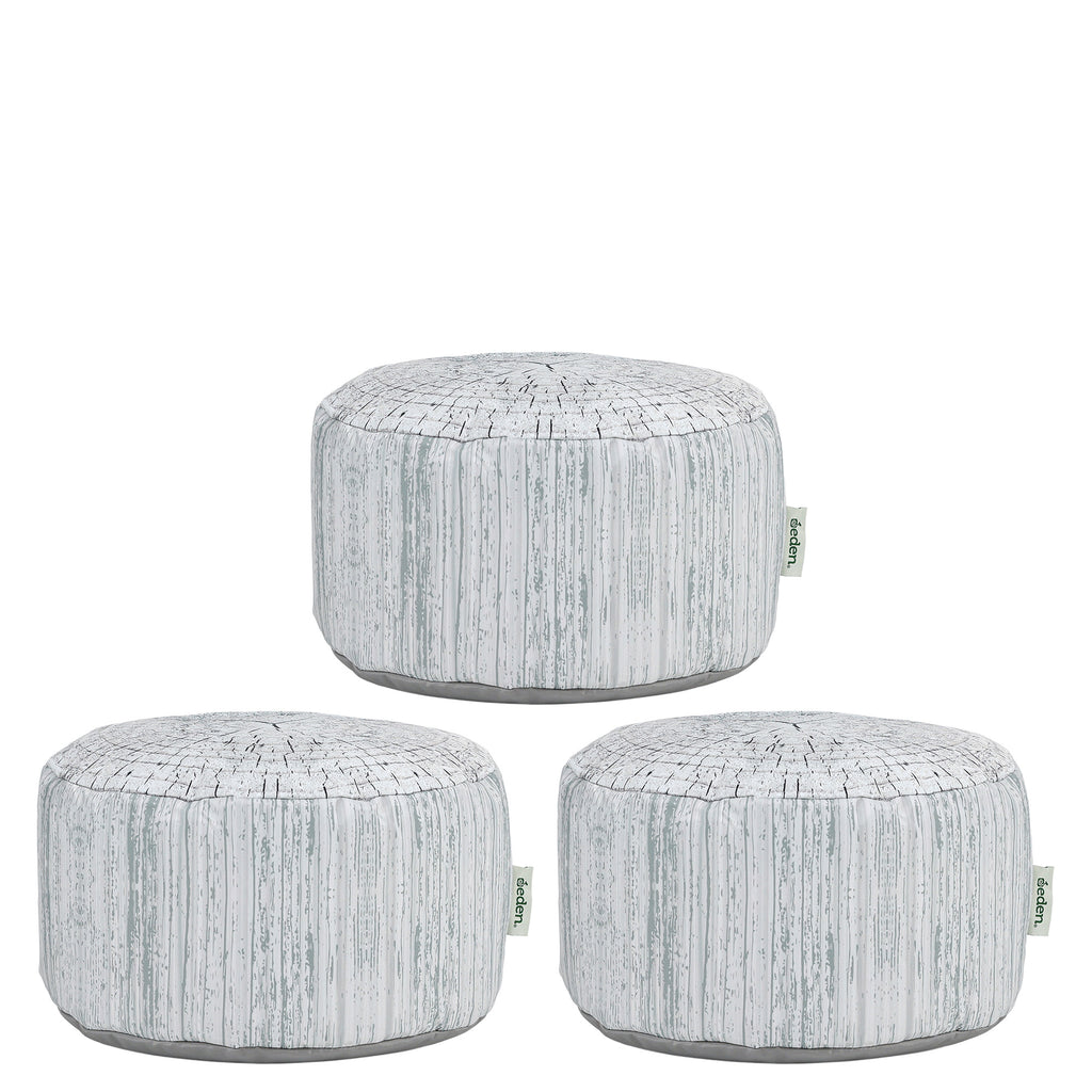 Driftwood Printed Stool Bean Bag Sets, Small set of 3 Learning SPACE
