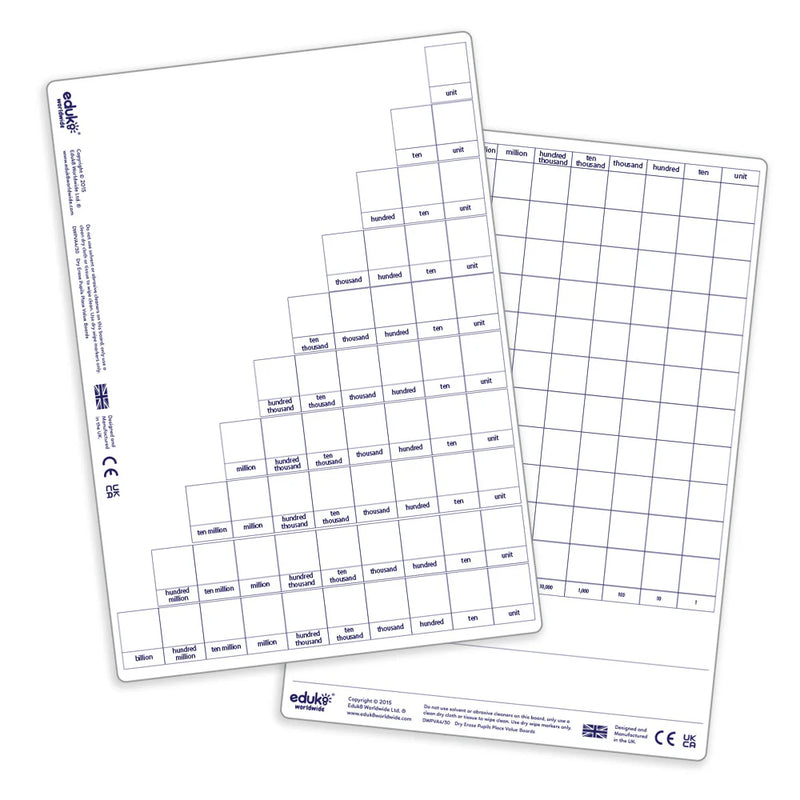 Dry Erase Place Value Teachers Board, Learning SPACE