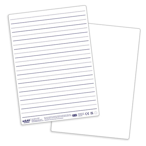Dry Erase Pupils Literacy Boards A4 Pack of 30, Learning SPACE