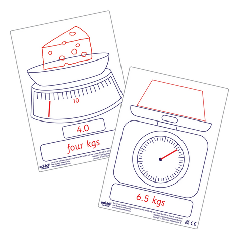 Dry Erase Pupils Weight Boards A5 Pack of 30, Learning SPACE