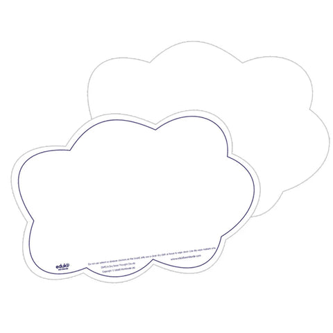 Dry Erase Thought Clouds Pack of 6, Learning SPACE