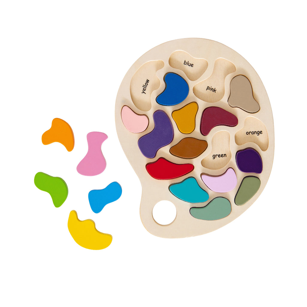 Wooden Artist Palette Puzzle