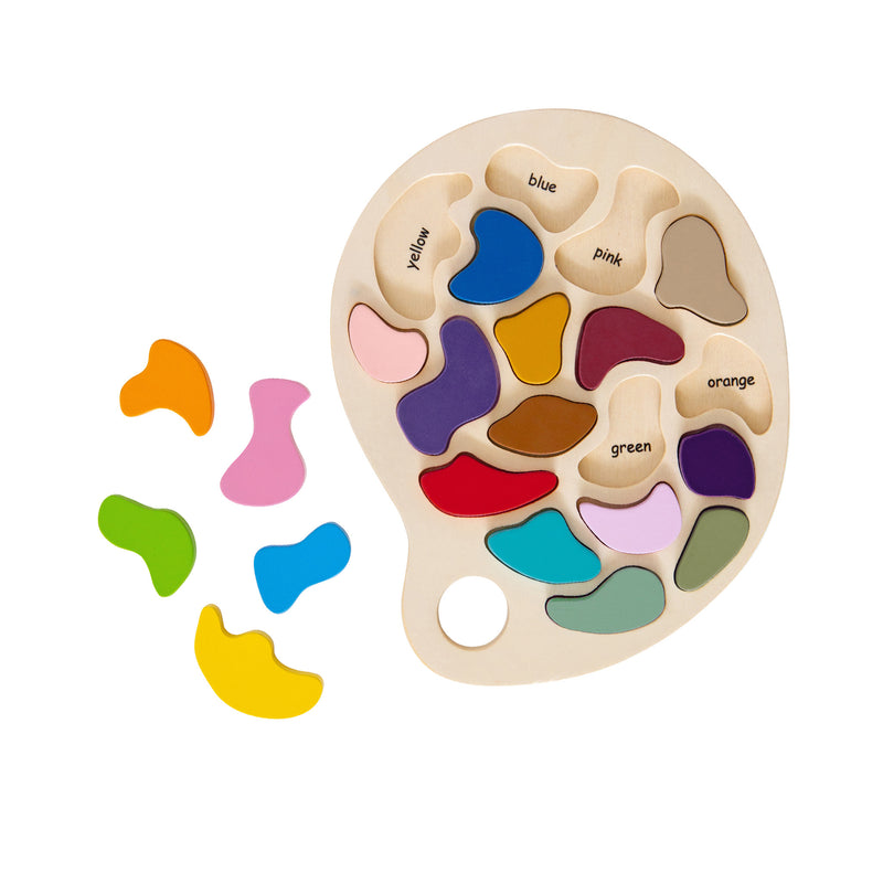 Wooden Artist Palette Puzzle