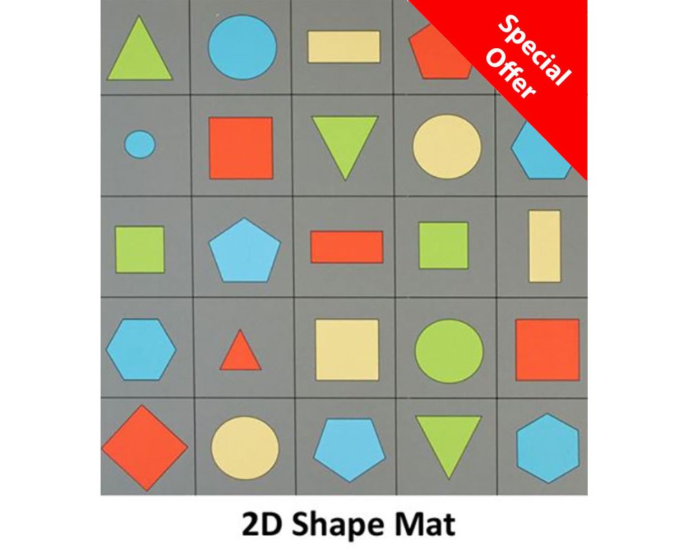 Coding Robot: Floor Mats, 2D Shapes Learning SPACE