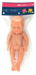 Early Moments Newborn Doll – Realistic 41cm Baby for Role Play, White Boy Learning SPACE