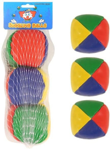 Easy-Grip Synthetic Leather Juggling Balls (Set of 3), Learning SPACE