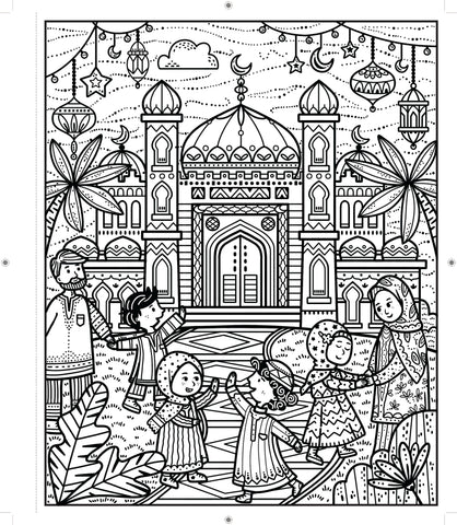 Eid Magic Painting Book, Learning SPACE