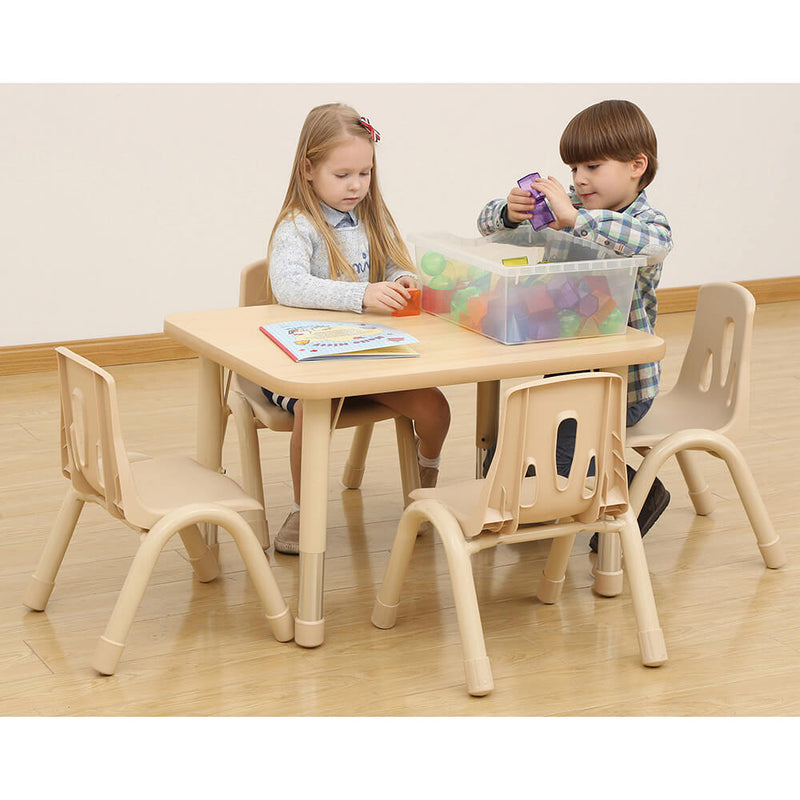 Elegant Height Adjustable Rectangular Table (4 or 6 Seats), Learning SPACE