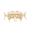 Elegant Height Adjustable Rectangular Table (4 or 6 Seats), 6 - Seater Learning SPACE