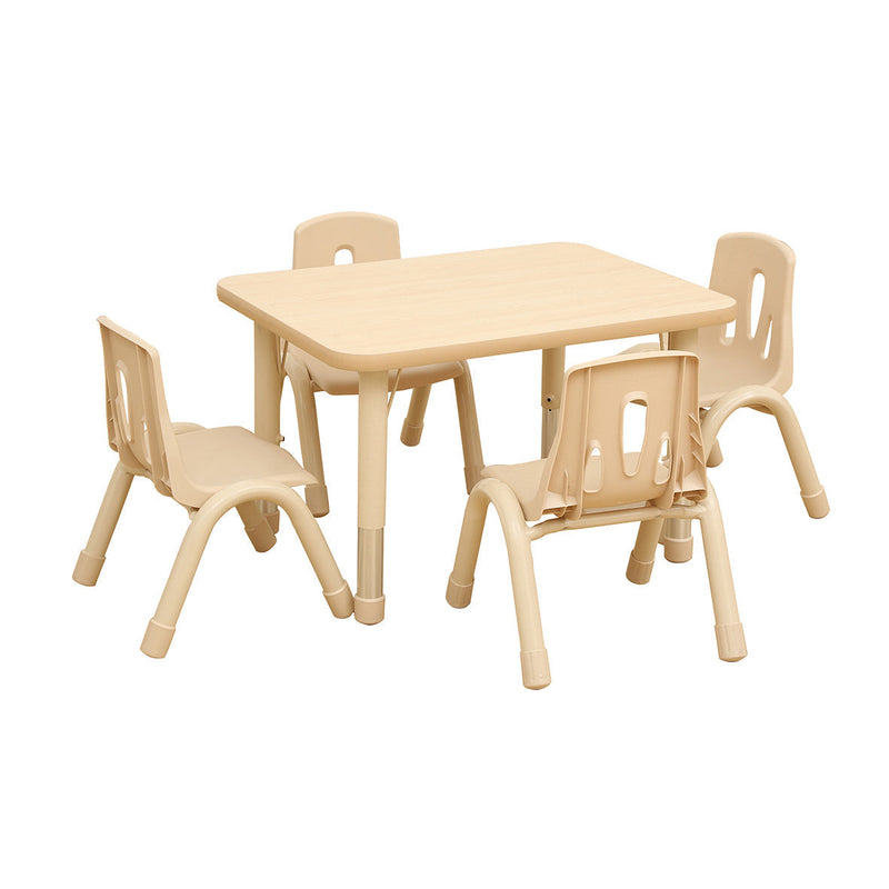 Elegant Height Adjustable Rectangular Table (4 or 6 Seats), 4 - Seater Learning SPACE