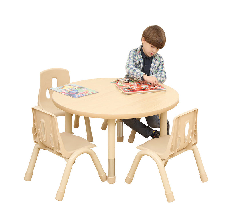 Elegant Height Adjustable Round Table, Learning SPACE
