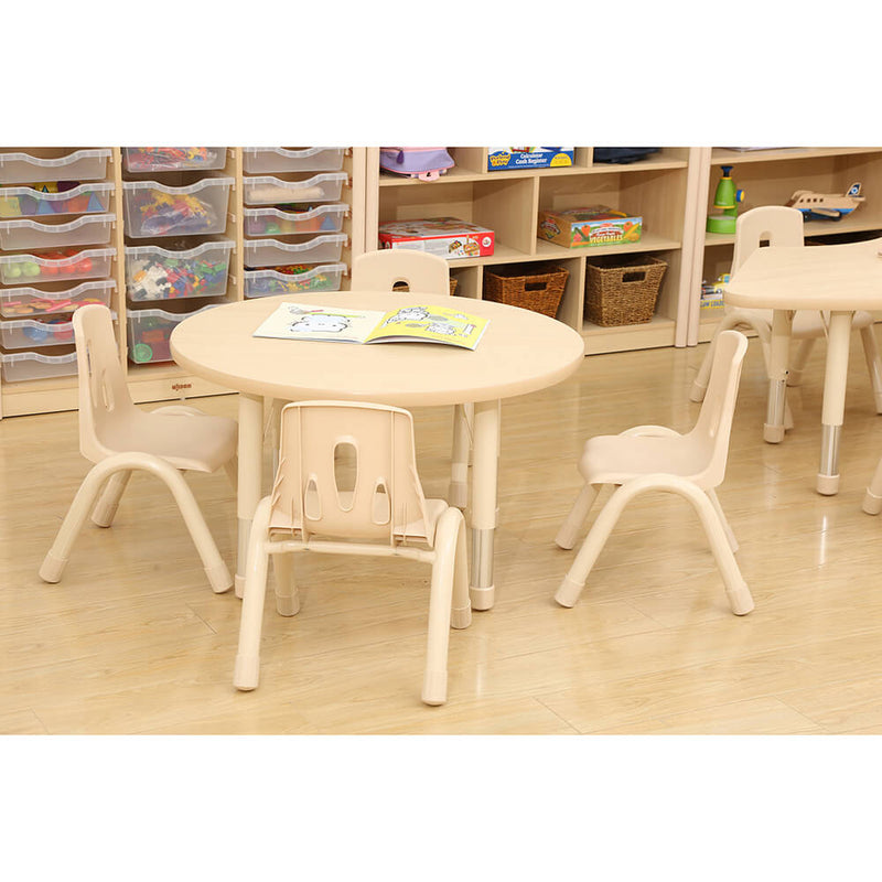 Elegant Height Adjustable Round Table, Learning SPACE