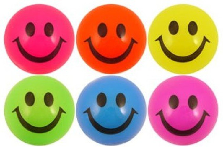 Emoji 5cm Light Up Smiley Ball, Learning SPACE