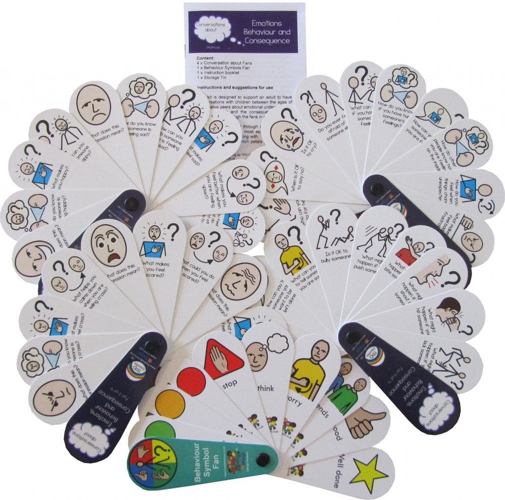 Emotions Behaviour and Consequence Kit in a Tin-Additional Need,Bullying,Calmer Classrooms,Calming & Anxiety,communication,Emotions & Self Esteem,Fans & Visual Prompts,Helps With,Neuro Diversity,Play Doctors,Primary Literacy,PSHE,Rewards & Behaviour,Social Emotional Learning,Social Stories & Games & Social Skills,Stock-Learning SPACE