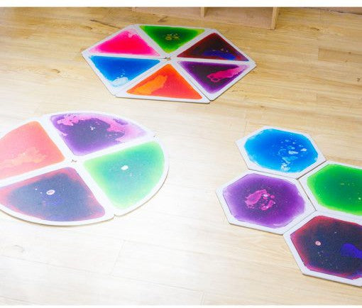Equilateral Triangle Liquid Tiles - Set of 6, Learning SPACE