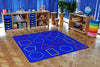 Essentials Rainbow Geometric 2x2m Carpet-Dropship,Kit For Kids,Mats & Rugs,Neutral Colour,Placement Carpets,Rugs,Square,Wellbeing Furniture-Learning SPACE