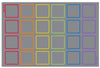 Essentials Rainbow Squares Indoor/Outdoor 3x2m Carpet, Learning SPACE