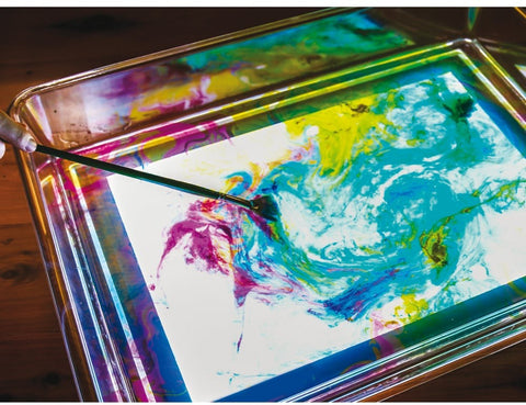 Exploration Light Tray For Light Panel A3 (Not Included)-AllSensory,Light Box Accessories,Stock,TickiT,Trays,Visual Sensory Toys,Water & Sand Toys-Learning SPACE