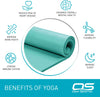 Extra Thick Non-Slip NBR Yoga & Exercise Mat with Carry Strap, Learning SPACE