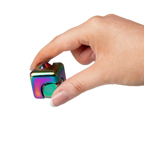 FIDGIX Metal Fidget Spinning Cube